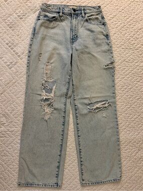 Altar’d State x HIDDEN Light Wash Distressed Straight Jeans Size 25 - EUC